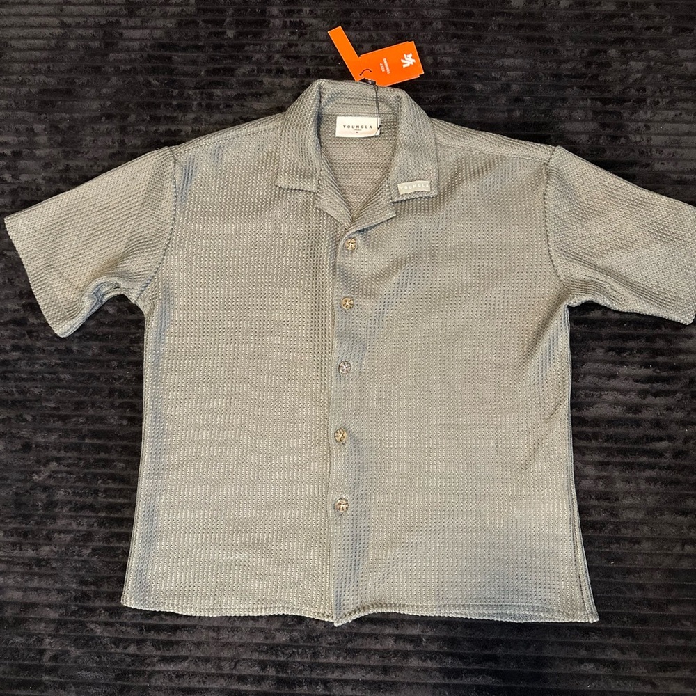 YOUNGLA WOVEN BUTTON UP